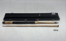 Load image into Gallery viewer, Mizerak Black Beige Indoor Sporting Pool Cue Billiard Stick Two Piece With Case