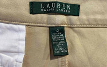 Load image into Gallery viewer, Authentic Lauren Ralph Lauren Womens Beige Straight Leg Trouser Pants Size 12