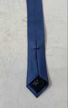 Load image into Gallery viewer, Perry Ellis Mens Blue Striped Keeper Loop Adjustable Formal Pointed Tie
