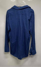 Load image into Gallery viewer, Michael Kors Mens Blue Plaid Long Sleeve Spread Collar Dress Shirt Size 16 1/2