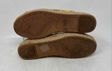 Load image into Gallery viewer, Aldo Womens Yellow Beige Embroidered Slip-On Espadrille Flats Size 7.5