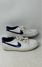 Load image into Gallery viewer, Nike Mens Air Jordan 1 Retro Low 705329-106 White Blue Sneaker Shoes Size 10