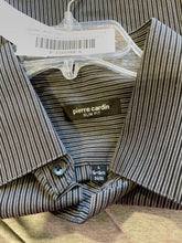 Load image into Gallery viewer, Pierre Cardin Mens Black Gray Shirt Size L