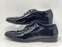 Load image into Gallery viewer, Authentic Saks Fifth Avenue Mens Black Oxford Dress Shoes Size 11.5M Damaged