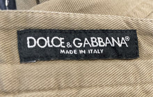Load image into Gallery viewer, Authentic Dolce & Gabbana Womens Beige Slash Pocket Chino Pants Size EUR 46