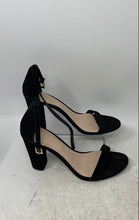 Load image into Gallery viewer, Aldo Womens Black Open Toe Block Ankle Strap Heels Size 9
