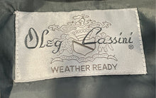 Load image into Gallery viewer, Oleg Cassini Womens Gray Long Sleeve Double Breasted Trench Coat Size 42L