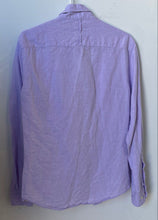 Load image into Gallery viewer, Banana Republic Mens Purple Cotton Untucked Slim Fit Button-Up Shirt Size S