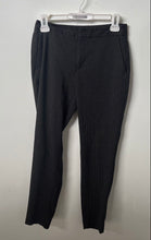 Load image into Gallery viewer, Zara Womens Black Micro Dot Print Flat Front Straight Leg Ankle Pants Size 2