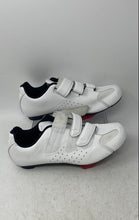 Load image into Gallery viewer, Roknemo Mens White 3 Bolt Round Toe Low Top Hook And Loop Cycling Shoes Size 8.5