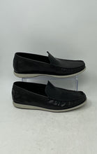 Load image into Gallery viewer, Kenneth Cole Mens Cyrus Black Leather Moc Toe Slip-On Loafer Shoes Size 9