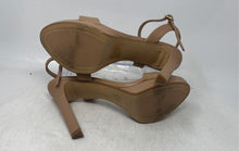 Load image into Gallery viewer, Gianni Bini Womens Lillet Beige Leather Open Toe Buckle Platform Heels Size 10M