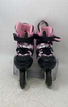 Load image into Gallery viewer, Kuxuan Kids Black Pink Multicolor Adjustable Inline Skates Size Medium