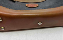 Load image into Gallery viewer, Dooney & Bourke Womens Black And Brown All-Weather Leather Zip Top Crossbody Bag