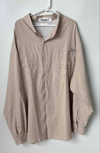 Load image into Gallery viewer, Columbia Mens Tamiami II Beige Collared Long Sleeve Button-Up Shirt Size 4X