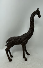 Load image into Gallery viewer, Brown Giraffe Cast Iron Decorative Sculpture Collectible Figurine