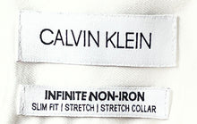 Load image into Gallery viewer, Calvin Klein Mens White Infinite Non-Iron Stretch Slim Fit Dress Shirt Size 2XL