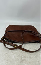 Load image into Gallery viewer, Fossil Womens Brown Leather Inner Pockets Adjustable Strap Zipper Crossbody Bag