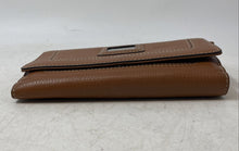Load image into Gallery viewer, Michael Kors Womens Brookville Carryall Brown Leather Flap Clutch Purse