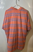 Load image into Gallery viewer, Chaps Mens Orange Striped Cotton Short Sleeve Spread Collar Polo Shirt Size XXL