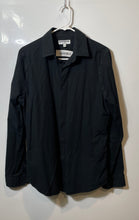 Load image into Gallery viewer, Express Mens Black Spread Collar Extra Slim Long Sleeve Dress Shirt Size Medium