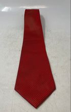 Load image into Gallery viewer, BCBG Attitude Mens Red Printed Silk Keeper Loop Adjustable Formal Pointed Tie