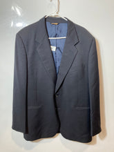 Load image into Gallery viewer, Paolo Vista Mens Black Wool Long Sleeve Two-Button Blazer Size 44