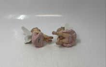 Load image into Gallery viewer, Cosmos Gifts Glossy Finish Fine Porcelain Sitting Ballerina Fairy Figurine 2 Pcs