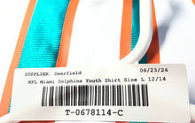 Load image into Gallery viewer, NFL Kids Blue Miami Dolphins Tyreek Hill #10 Football Jersey Size L 12/14