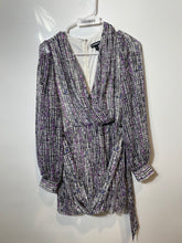 Load image into Gallery viewer, Express Womens Multicolor V-Neck Long Sleeve One-Piece Romper Size Small