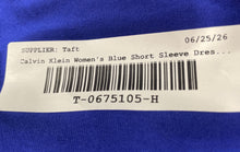 Load image into Gallery viewer, Calvin Klein Womens Blue Short Sleeve Stretch Pullover T-Shirt Dress Sz M W/Tag