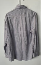 Load image into Gallery viewer, Michael Kors Mens Gray Non-Iron Regular Fit Collared Dress Shirt Size 16 32/33