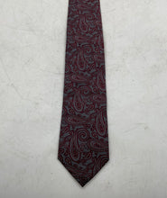 Load image into Gallery viewer, Pronto Uomo Mens Dark Brown Paisley Print Adjustable Pointed Ties