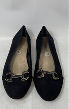 Load image into Gallery viewer, London Fog Collection Womens Black Round Toe Slip-On Ballet Flats Size 7.5W