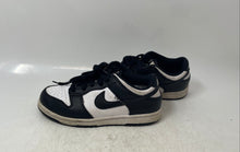 Load image into Gallery viewer, Nike Kids Dunk Low White Black Low Top Lace-Up Sneaker Shoes Size 2.5Y