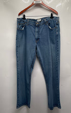 Load image into Gallery viewer, DKNY Mens Blue Denim 5-Pocket Design Button Front Straight Leg Jeans Size 40X30