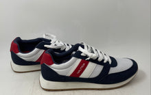 Load image into Gallery viewer, Nautica Mens Outfall White Blue Red Round Toe Lace-Up Sneakers Shoes Size 13