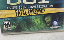 Load image into Gallery viewer, Ubisoft PS3 CSI Crime Scene Investigation Fatal Conspiracy Video Game Not Tested
