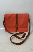 Load image into Gallery viewer, Fossil Womens Brown Orange Adjustable Strap Shoulder Crossbody Handbag