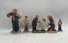 Load image into Gallery viewer, Lot Of 5 Pcs Flambro Multicolor Porcelain Mixed Variety Circus Clown Figurines
