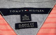 Load image into Gallery viewer, Tommy Hilfiger Mens Pink Striped Short Sleeve Classic Fit Button-Up Shirt Sz XL