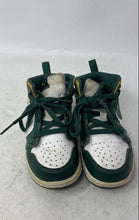 Load image into Gallery viewer, Nike Kids Air Jordan 1 Mid 640735-371 White Green Sneaker Shoes Size 8C