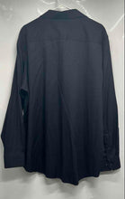 Load image into Gallery viewer, Alfani Mens Black Long Sleeve Athletic Fit Dress Shirt Size XL 17-17.5 34-35