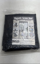 Load image into Gallery viewer, Black Self Closing Pet Friendly Keeps Bugs Outfits Magnetic Screen Door