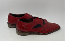 Load image into Gallery viewer, Stacy Adams Mens Ricoletti Red Black Oxford Dress Shoes Size 10.5M No Laces