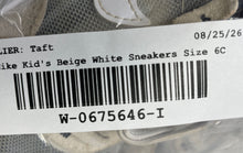 Load image into Gallery viewer, Nike Kids Waffle One DC0479-100 Beige White Slip-On Sneaker Shoes Size 6C