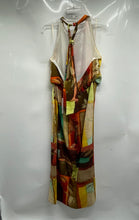 Load image into Gallery viewer, Zara Womens Multicolor Sleeveless Halter Neck Tie A-Line Dress Size Large