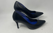 Load image into Gallery viewer, Antonia Saint Womens Victoria Black Leather Slip-On Stiletto Pump Heels Size 10