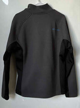 Load image into Gallery viewer, Spyder Mens Gray Blue Outline Raglan Sleeve Mock Neck Quarter-Zip Jacket Size M
