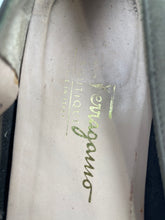Load image into Gallery viewer, Authentic Salvatore Ferragamo Womens Green Slip-On Ballet Flats Size 9B Damaged